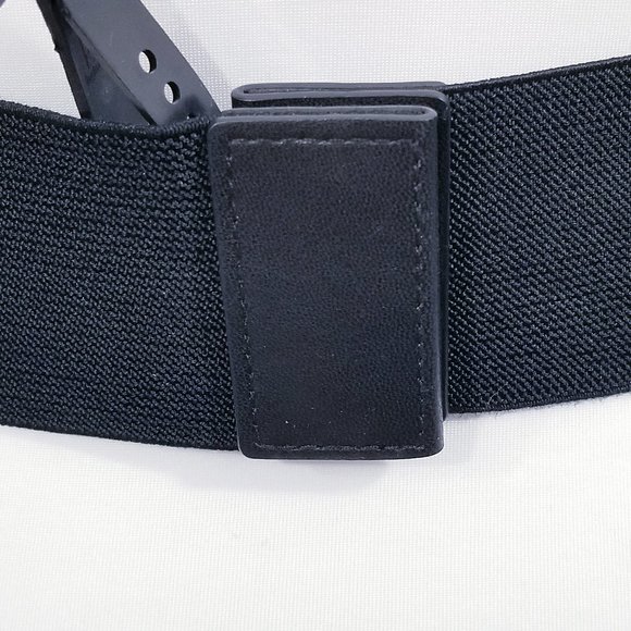 INC Vegan Black Bow Wide Stretch Belt - NWT - Picture 7 of 8